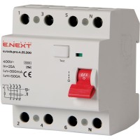 ПЗВ E.Next e.rccb.pro.4.25.300 3P+N 25А 300мА (p003027)