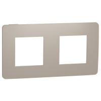 Двухпостовая рамка Schneider Electric NU280427 (песочный/бежевый)