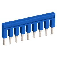 Изолированная перемычка Wago 2002-409/000-006 Topjob S на 9 контактов (синяя)