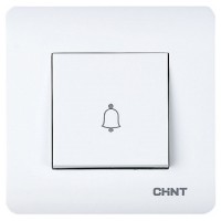 Выключатель дверного звонка Chint NEW3 белый (715387)