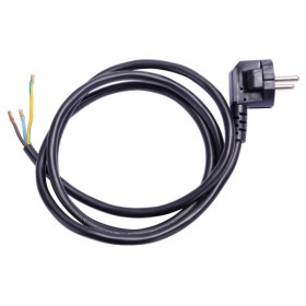 Вилка со шнуром E.Next e.wire.plug.black.1,5 3х1,5 1,2м черный (l020014)