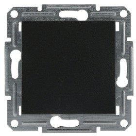 Вимикач 1-клавішний без рамки, антрацит Asfora, EPH0100171