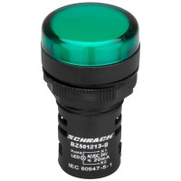 Зеленый LED индикатор Schrack BZ501213B 24В AC/DC