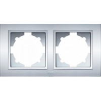Рамка ELBI ZENA Silverline серый металлик 2-я (500-011000-226)