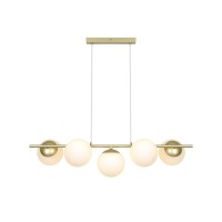 Подвесной светильник, люстра Nordlux 2612623035 Lilly E14 5x10W IP20 латунный