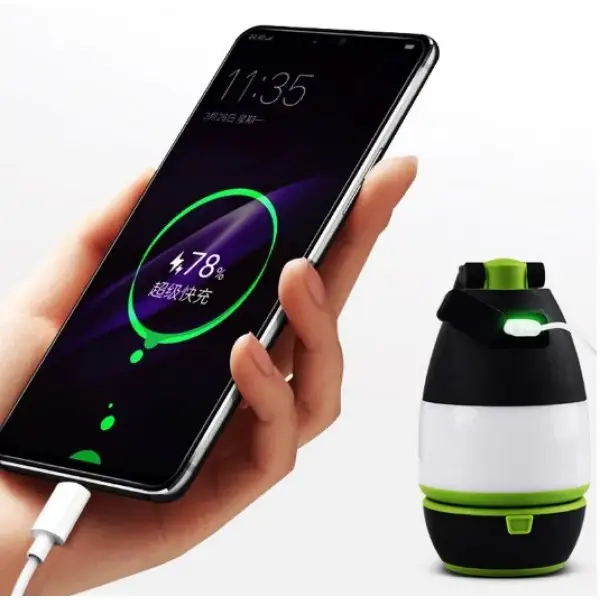 Кемпінговий світлодіодний ліхтар трансформер 3 в 1 з функцією powerbank SHAYING - фото №3