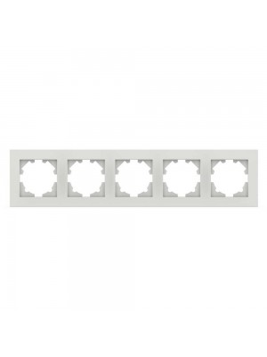 Рамка EL-BI VEGA белый мат 5-на