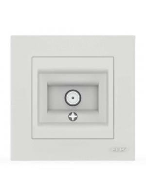 Розетка EL-BI VEGA белий мат TV конечная