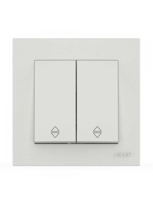 Выключатель EL-BI VEGA белый мат 2-кл проходной 