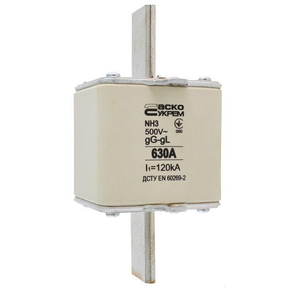 Запобіжник Аско-Укрем NH3 630A gG (A0050010041) - фото №2