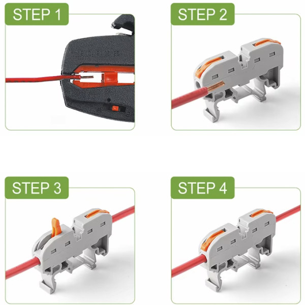 Клемма на DIN-рейку TOSUNlux PCT-121D 32А 400В (6931934236248) - фото №2
