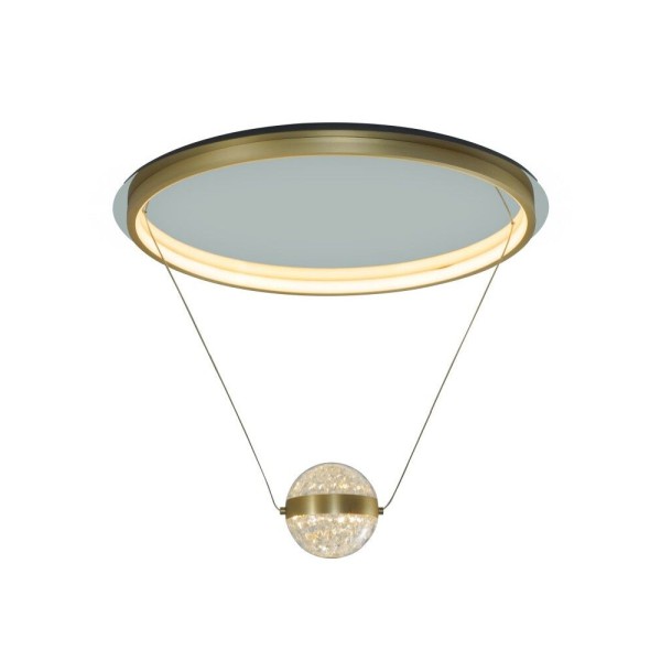 Люстра Zuma Line 250088L-BS Turkan LED 1x40W 3000K 1600Lm IP20 золотая (5907925003534)
