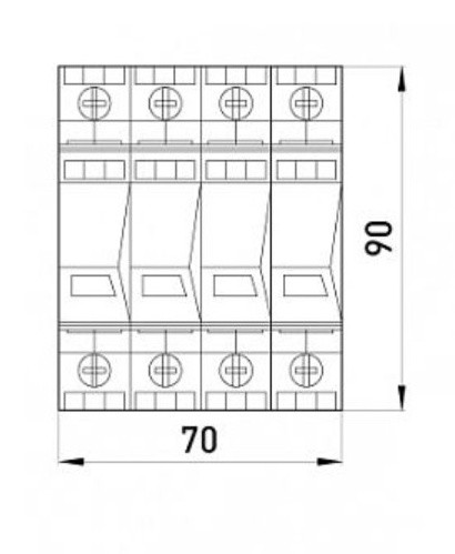Устройство защиты от импульсных перенапряжений E.next 81.004 e.POI.4 280V/12 5kA - фото №1
