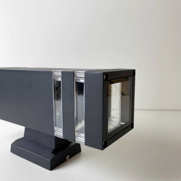 Светильник фасадный Violux TETRIS-2D 2х40Вт E27 IP44 черный ( 500220 ) - фото №5