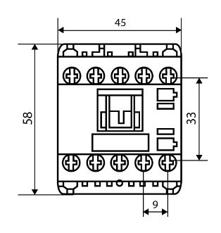 Мініконтактор Аско-Укрем ПМ 0-09-10 B7 24В LC1-K0910 (A0040010131) - фото №4