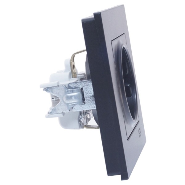 Розетка із з/к Gunsan Eqona чорна - фото №2