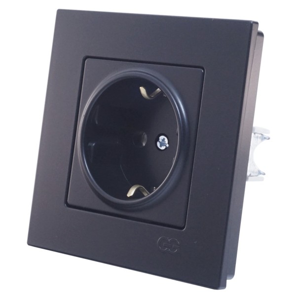 Розетка із з/к Gunsan Eqona чорна - фото №3
