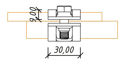 З'єднувач Leo Lightman Duos Ø16 StZn (211011) - фото №4