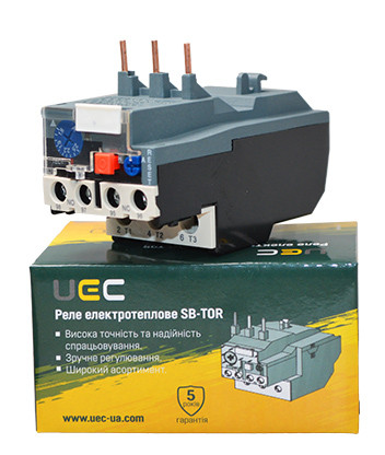 Реле электротепловое UEC SB-TOR 0,4-0,63А - фото №1
