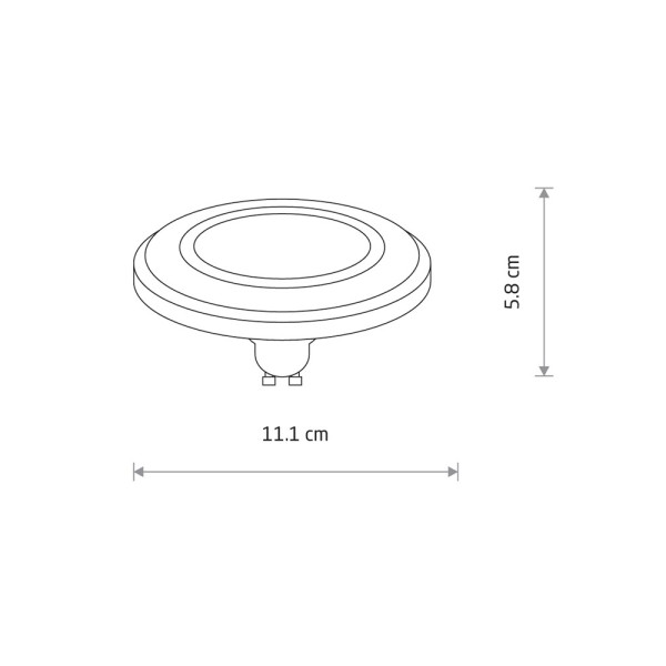 Светодиодная лампочка Nowodvorski 9213 Reflector LED GU10 1x9W 4000K 870Lm IP20 черная - фото №1