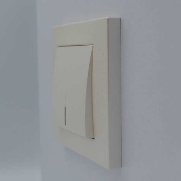 Вимикач EL-BI VEGA перлина 1-кл з підсвіткою без рамки ( 609-012500-201 ) - фото №2