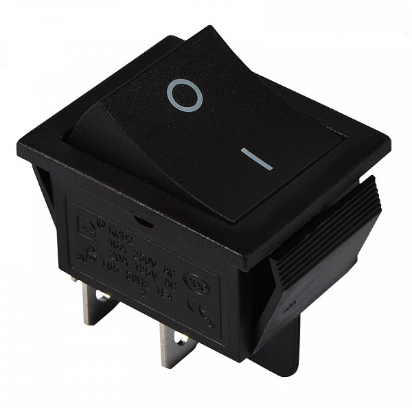 Переключатель Аско-Укрем KCD2-201 B/B (0-I) черный (A0140040100)