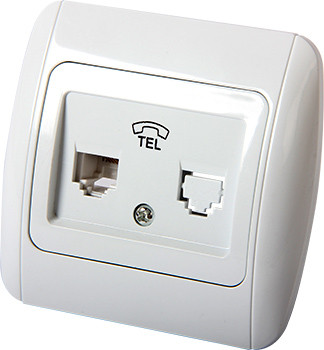 Телефонная розетка E.Next e.install.stand.814P1 (s035030)