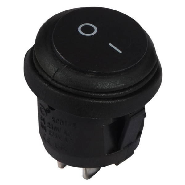 Переключатель TNSy KCD1-8-101 B/B круглый черный (TNSy5500747)