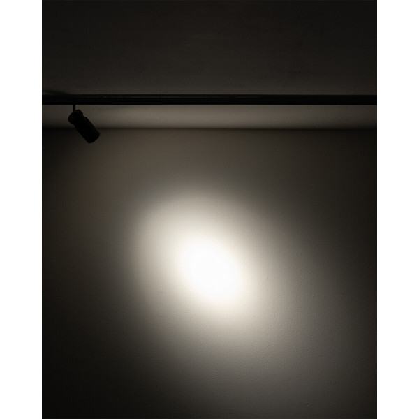 Магнитный трековый светильник Nowodvorski 11713 NANO-LVM Spot Zoom LED 1x2W 3000K 120Lm IP20 черный - фото №1