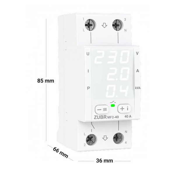 Реле напруги ZUBR MF2-40 - фото №1