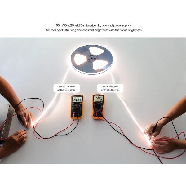 LED лента COLORS 120-2835-24V-IP67 8.7W 783Lm 4000K 20м (DS8120-24V-12mm-IP67-NW) - фото №3