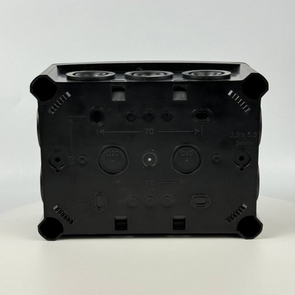 Коробка распределительная СКИМ K160B 163х123х68 черная IP66 ( B1102013 ) - фото №5