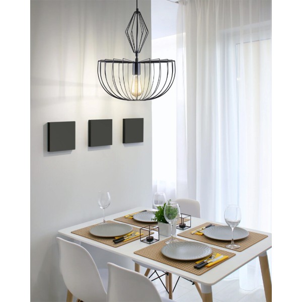 Подвесной светильник, люстра Goldlux 328380 Jasmina E27 1x20W IP20 черный - фото №1