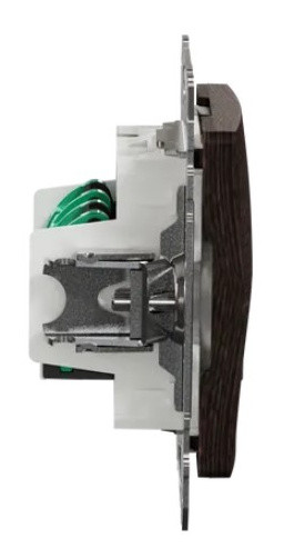 Двойная компьютерная розетка Schneider Electric Sedna Design & Elements RJ45 кат. 5е UTP венге SDD181452 - фото №2