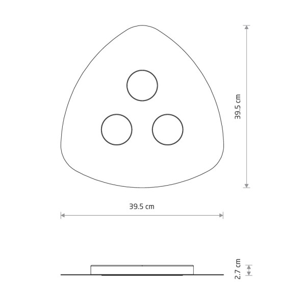 Потолочный светильник Nowodvorski 8302 Organic GX53 3x12W IP20 черный - фото №3