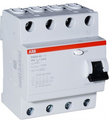 ПЗВ ABB FH204 AC-25/0,03, 25А, 30 мА, AC