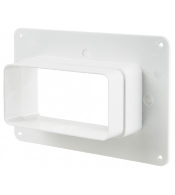 Настенный фланец с пластиной Vents 60х120 для прямоугольных воздуховодов