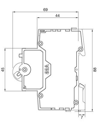 Автоматичний вимикач ABB BASIC M 1Р 40А 4,5kA - фото №5