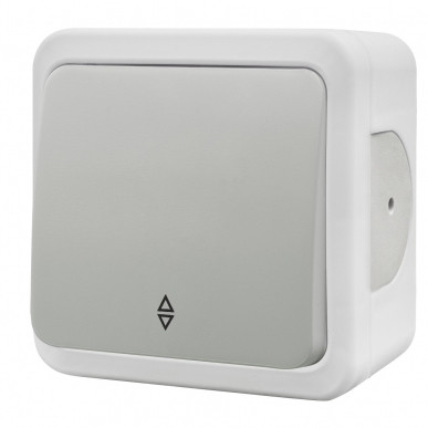 Накладний прохідний 1-кл вимикач NE-AD MULTIMA 92-51-05 білий