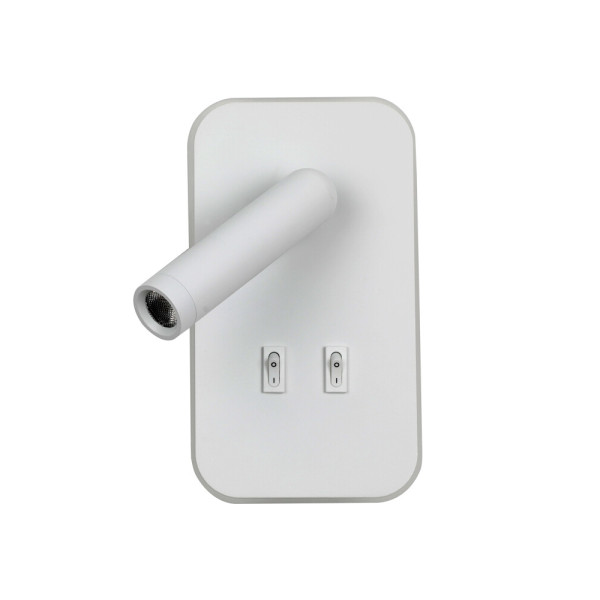 Бра, настенный светильник Italux WL-83957-1-WH Doria LED 1x8W 3000K 559Lm IP20 белый