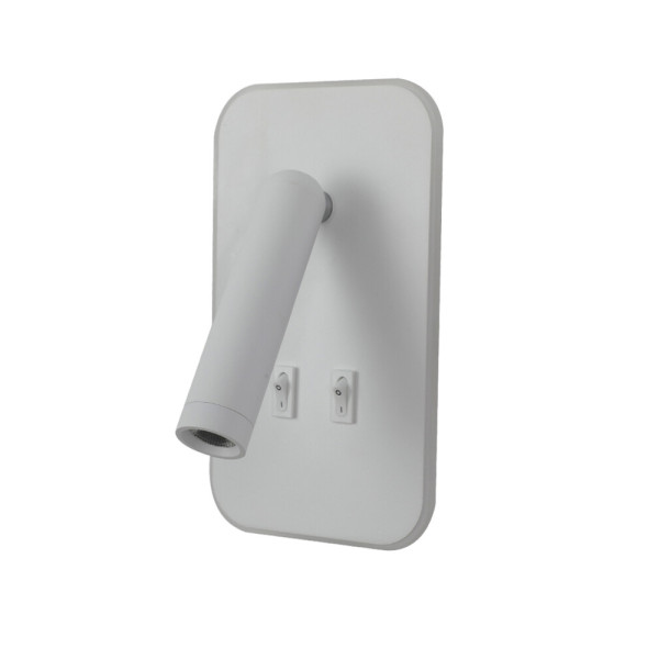 Бра, настенный светильник Italux WL-83957-1-WH Doria LED 1x8W 3000K 559Lm IP20 белый - фото №1