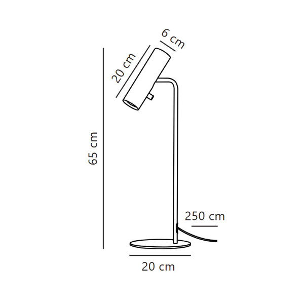 Настольная лампа Nordlux 71655003 Mib GU10 1x8W IP20 черная - фото №2