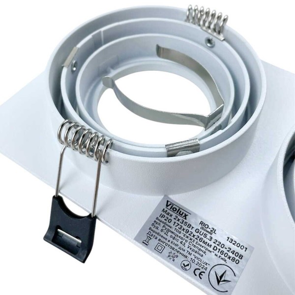 Светильник точечный Violux RIO-2L GU5.3 IP20 белый ( 132001 ) - фото №4