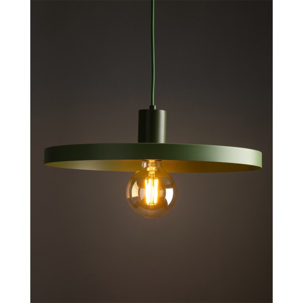 Подвесной светильник, люстра TK Lighting 10762 Sila E27 1x15W IP20 зеленый - фото №1