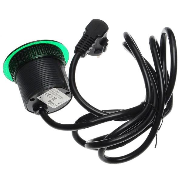 Встраиваемый в стол розеточный блок Schneider Electric INS44005 (2К+З)+USB тип А (антрацит) - фото №5