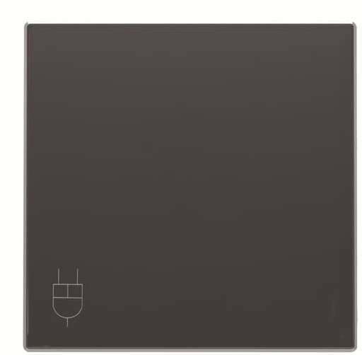 Центральна плата розетки ABB Sky 2CLA858810A1501 8588.1 NS з кришкою (чорний оксамит)