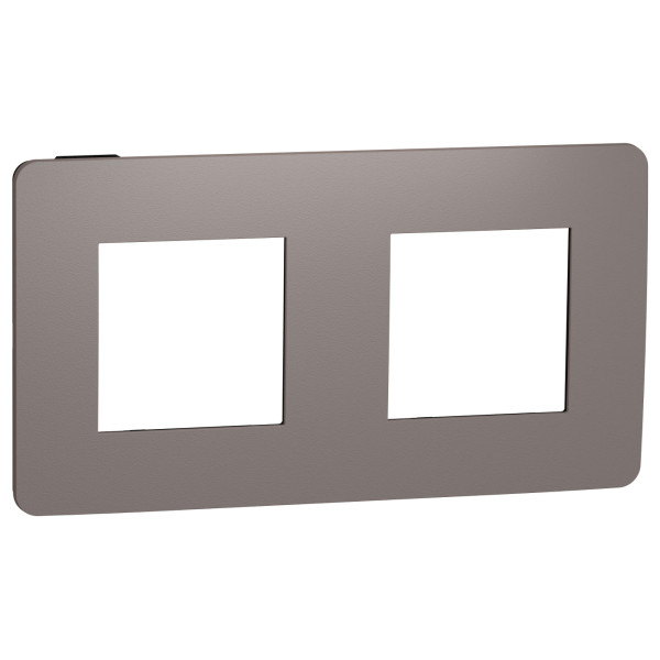 Двопостова рамка Schneider Electric NU280417 (шоколад/антрацит)