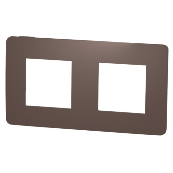 Двопостова рамка Schneider Electric NU280417 (шоколад/антрацит) - фото №1