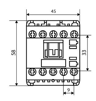 Мініконтактор Аско-Укрем ПМ 0-12-10 B7 24В LC1-K1210 (A0040010133) - фото №4