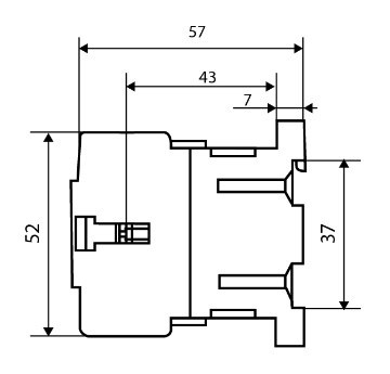 Мініконтактор Аско-Укрем ПМ 0-12-10 B7 24В LC1-K1210 (A0040010133) - фото №6